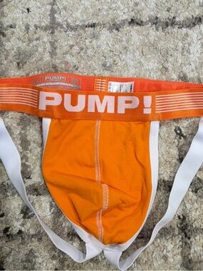 PUMP! Men's Orange Athletic Jockstrap Brief